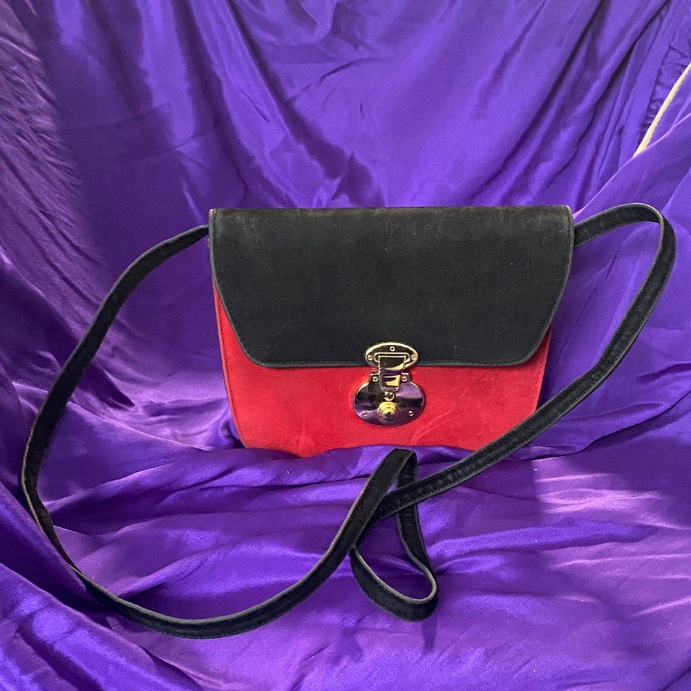 Cabrelli Suede Black and Red Women's Bag
